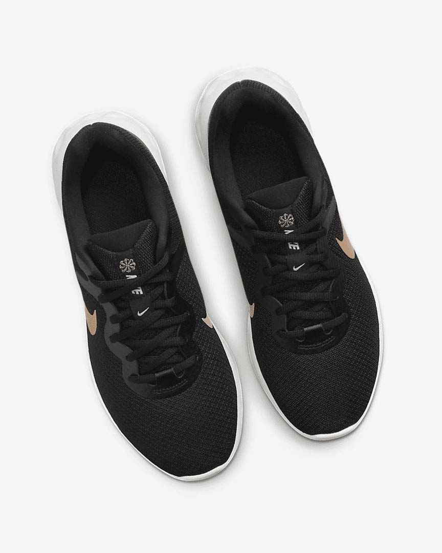 Black / White / Metal Copper Nike Revolution 6 Next Nature Women's Running Shoes | CA_3009
