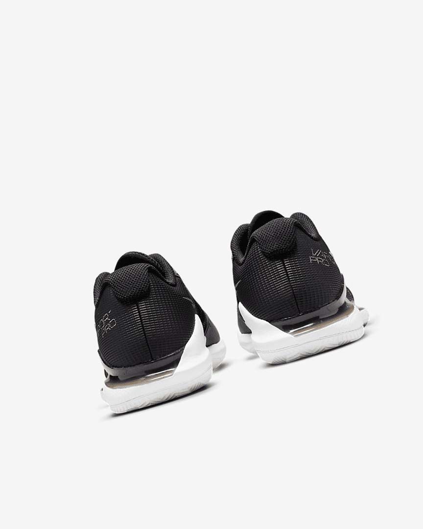 Black / White / Metal Red Brown Nike Court Air Zoom Vapor Pro Women's Tennis Shoes | CA_2370