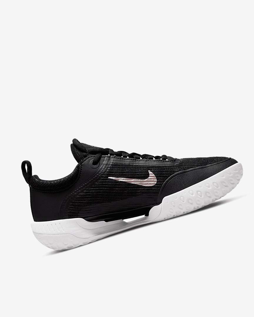 Black / White / Metal Red Brown Nike Court Zoom NXT Women's Tennis Shoes | CA_2482