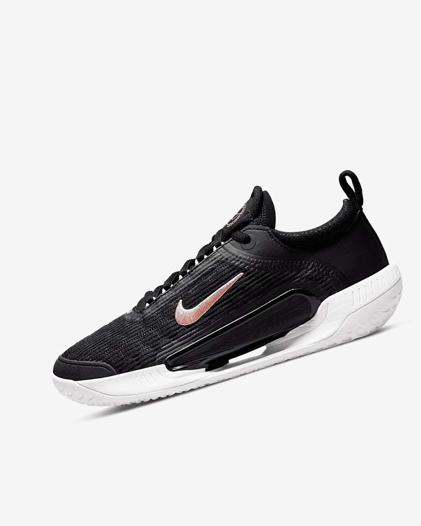 Black / White / Metal Red Brown Nike Court Zoom NXT Women\'s Tennis Shoes | CA_2482