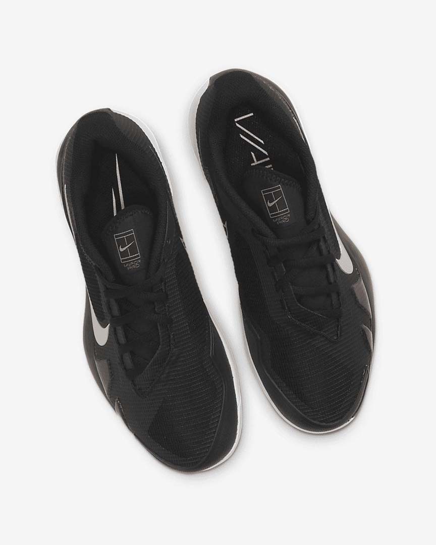 Black / White / Metal Red Brown Nike Court Air Zoom Vapor Pro Women's Tennis Shoes | CA_5088