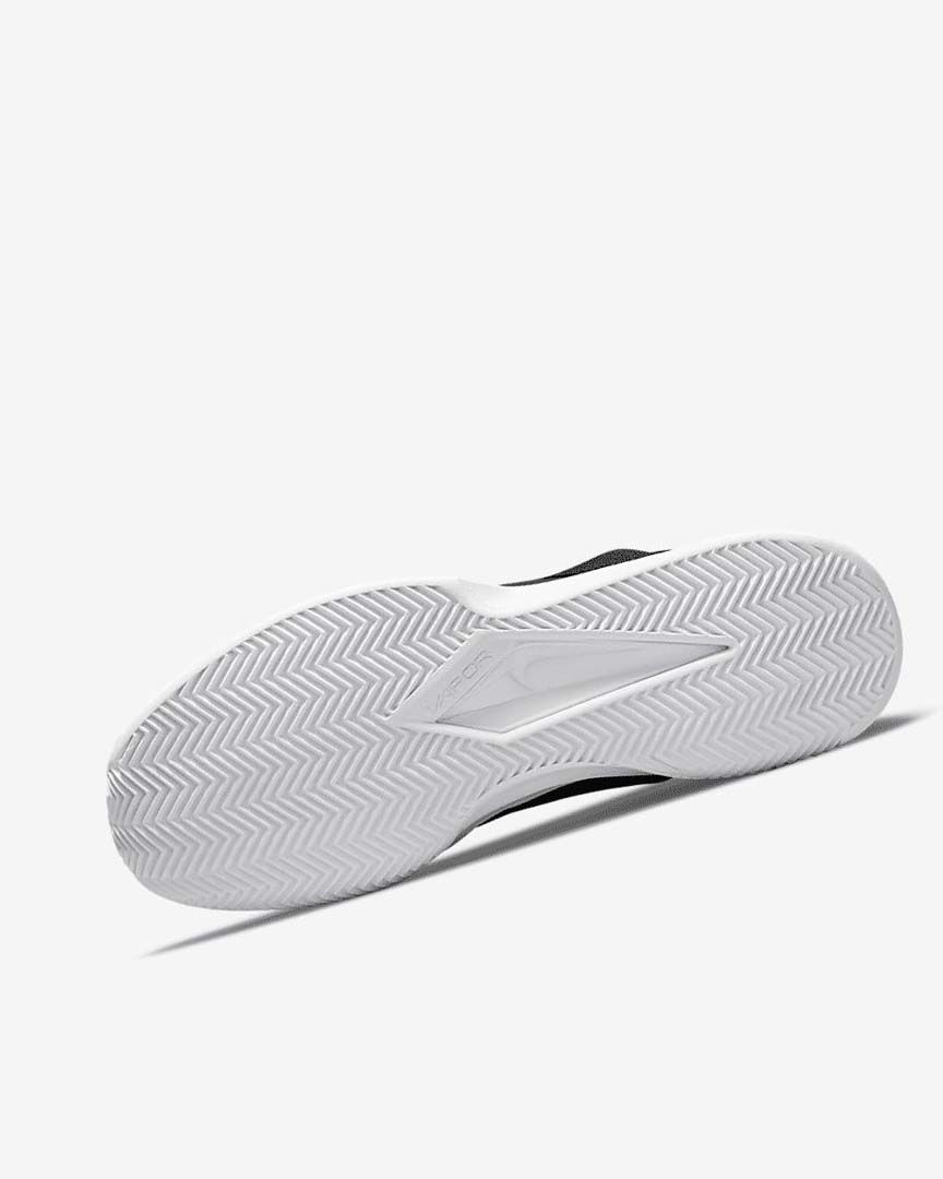 Black / White / Metal Red Brown Nike Court Vapor Lite Women's Tennis Shoes | CA_5606
