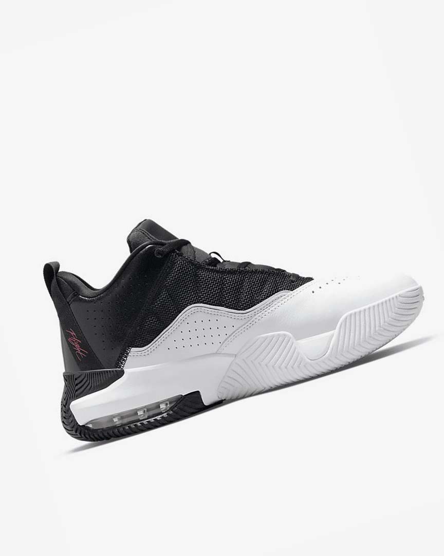 Black / White / Metal Silver / Red Nike Jordan Stay Loyal Men's Basketball Shoes | CA_2508