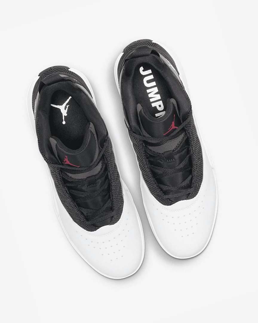 Black / White / Metal Silver / Red Nike Jordan Stay Loyal Men's Basketball Shoes | CA_2508