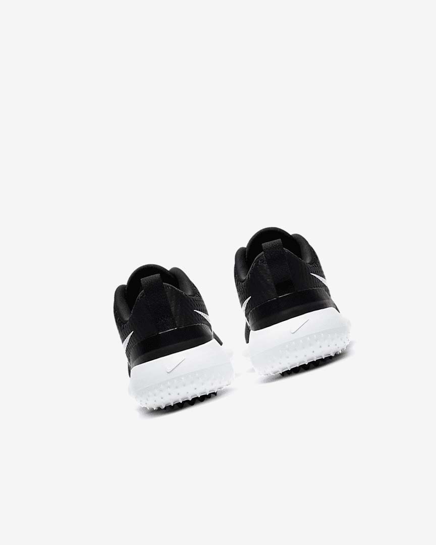 Black / White / Metal White Nike Roshe G Jr. Girls' Golf Shoes | CA_2516