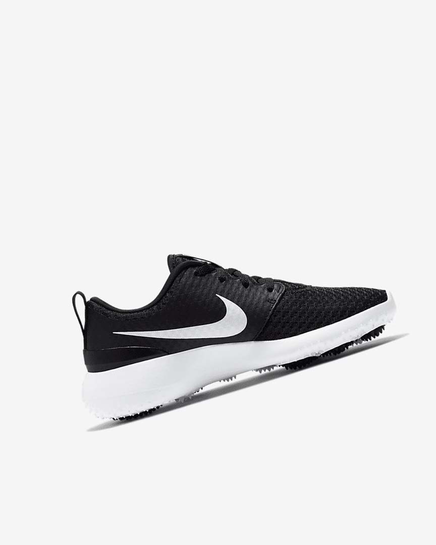 Black / White / Metal White Nike Roshe G Jr. Boys' Golf Shoes | CA_2549
