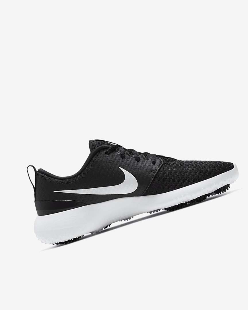 Black / White / Metal White Nike Roshe G Women's Golf Shoes | CA_4913