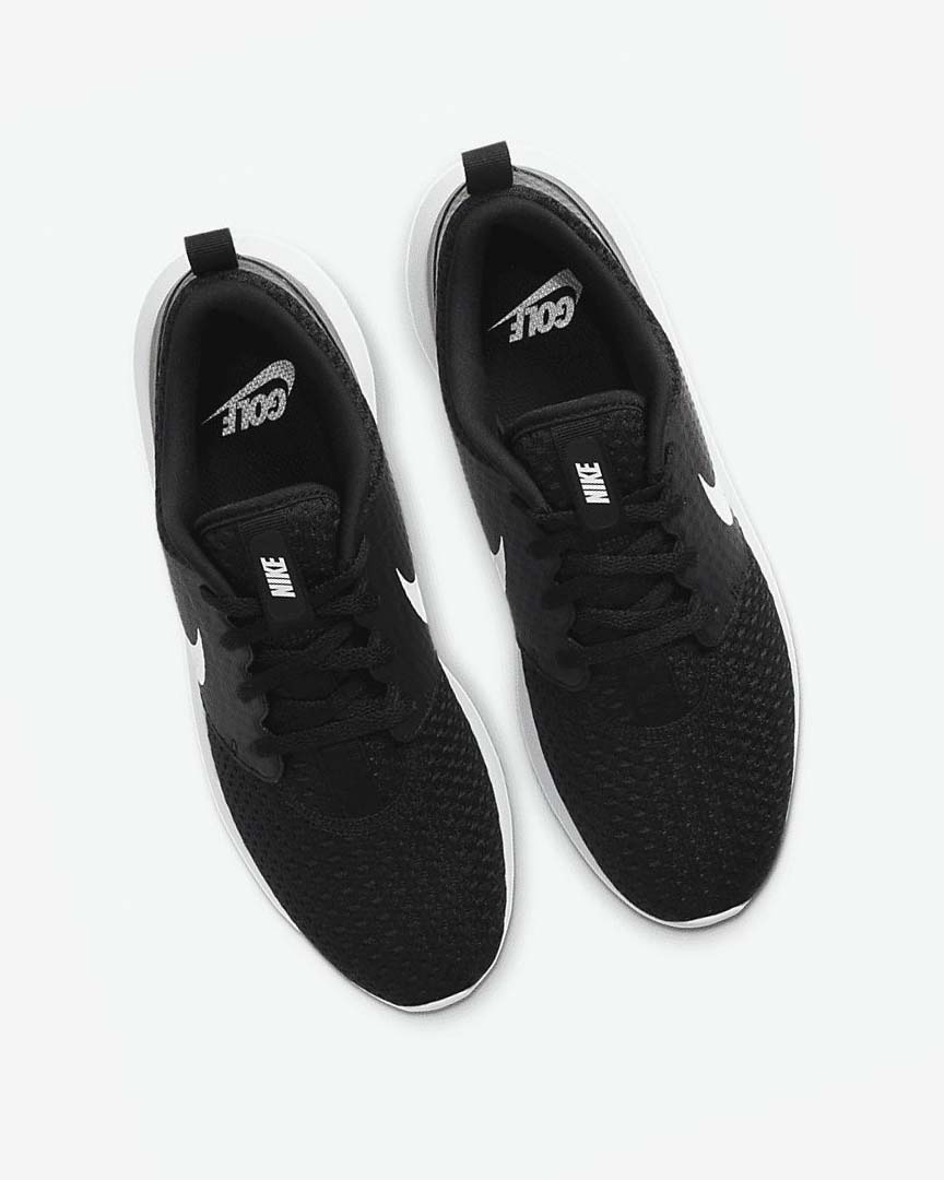 Black / White / Metal White Nike Roshe G Women's Golf Shoes | CA_4913