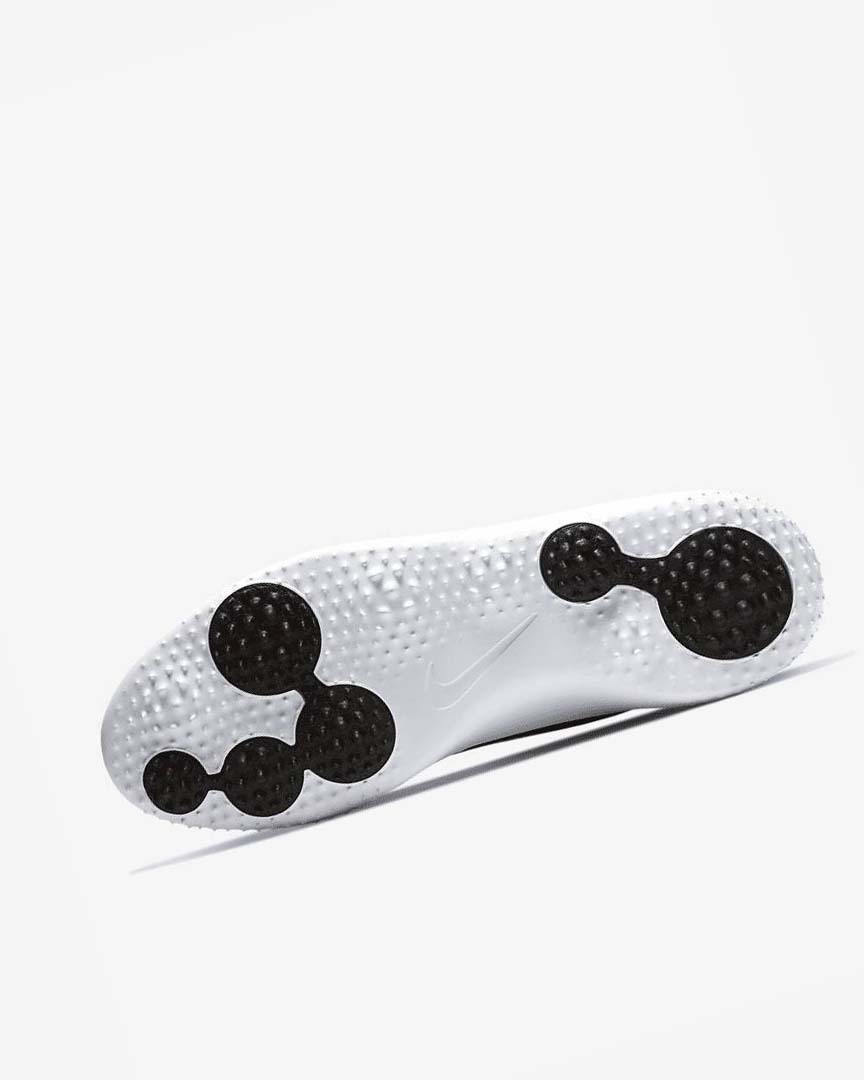 Black / White / Metal White Nike Roshe G Men's Golf Shoes | CA_4925