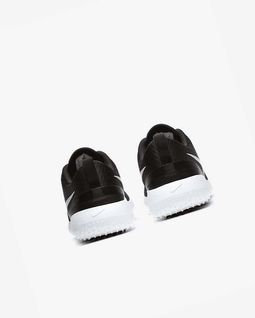 Black / White / Metal White Nike Roshe G Men's Golf Shoes | CA_4925