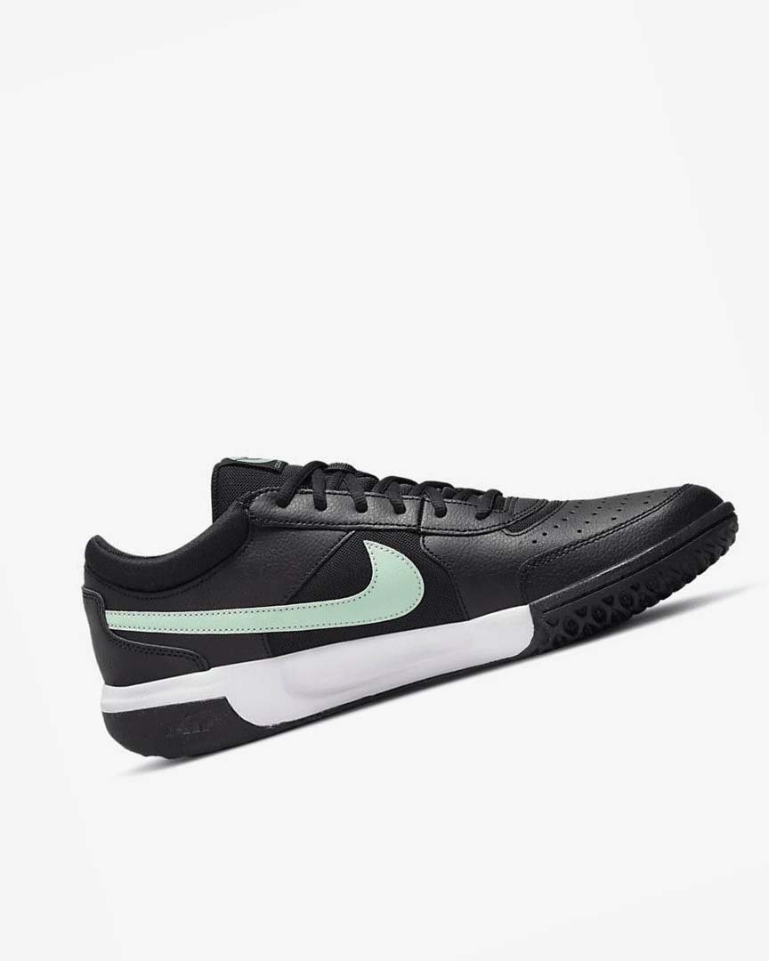 Black / White / Mint Nike Court Zoom Lite 3 Men's Tennis Shoes | CA_3163