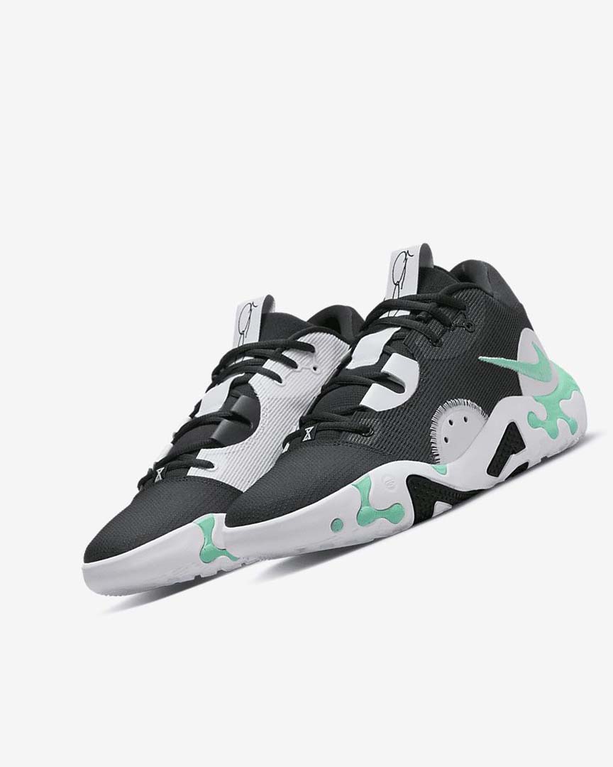 Black / White / Mint Nike PG 6 Women's Basketball Shoes | CA_2336