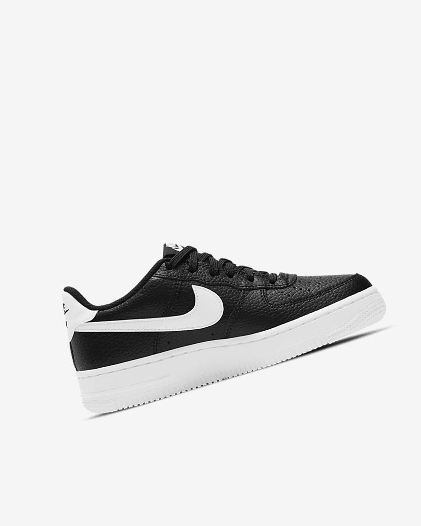 Black / White Nike Air Force 1 Girls' Sneakers | CA_1175