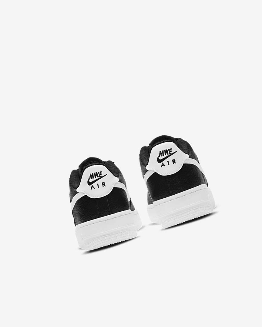 Black / White Nike Air Force 1 Girls' Sneakers | CA_1175