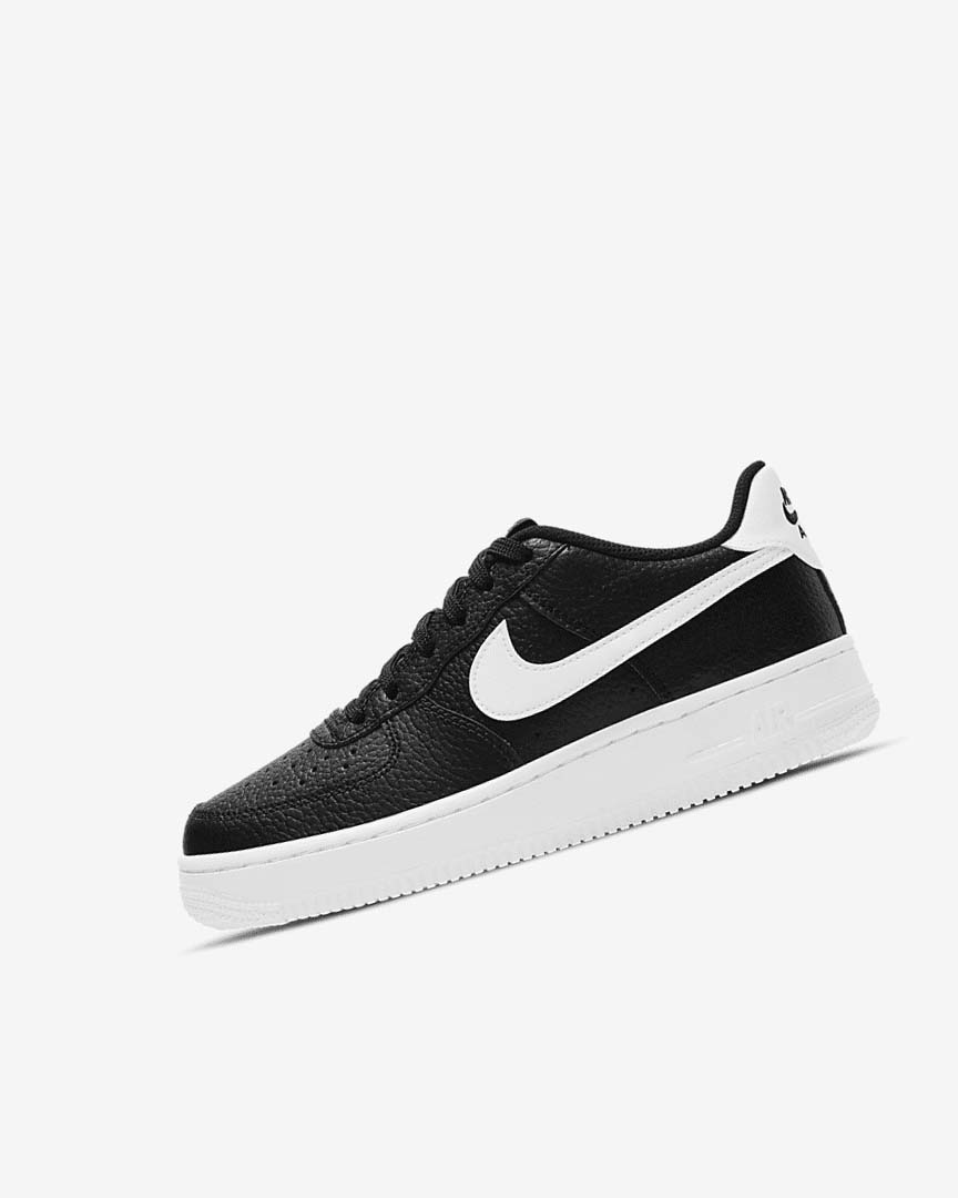 Black / White Nike Air Force 1 Girls\' Sneakers | CA_1175