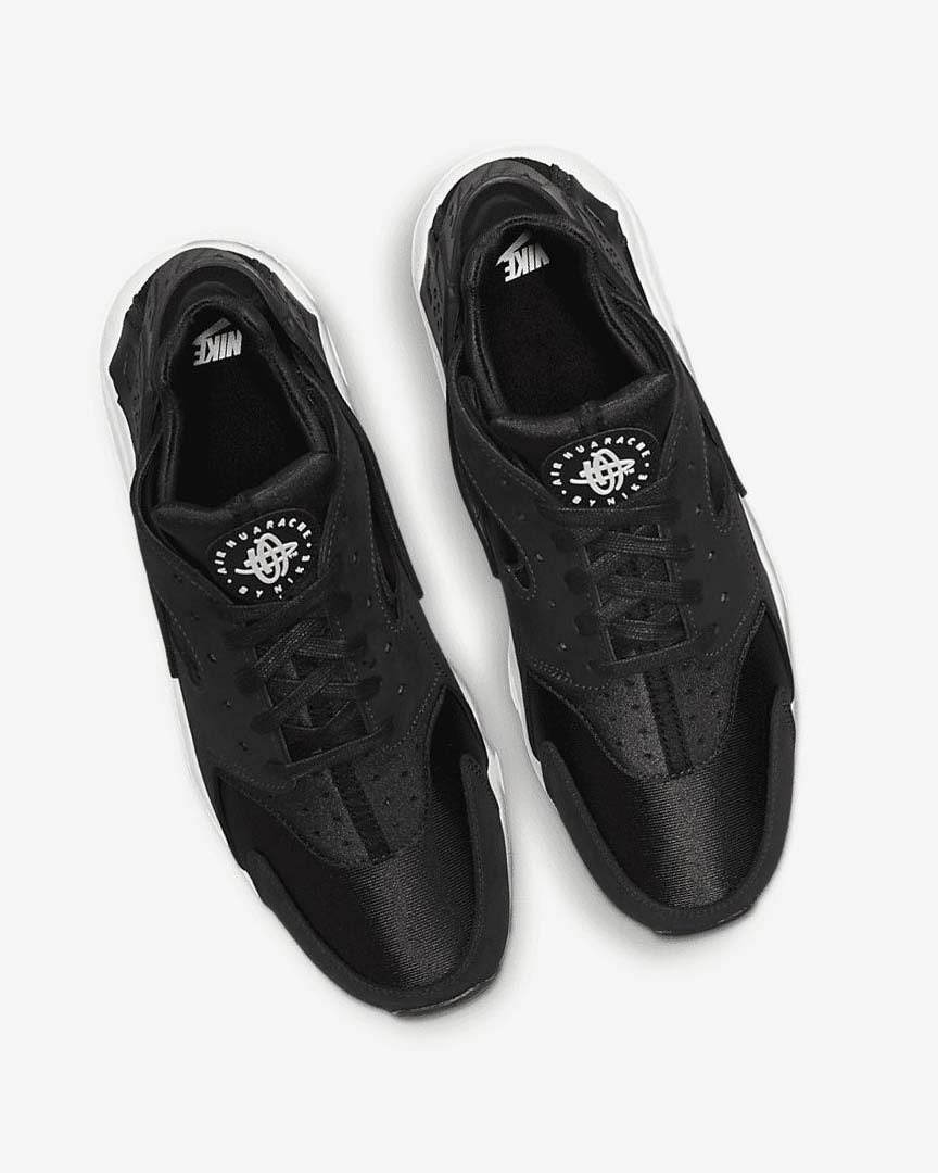 Black / White Nike Air Huarache LE Men's Sneakers | CA_4843