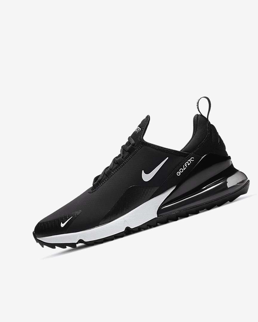 Black / White Nike Air Max 270 G Women\'s Golf Shoes | CA_2996
