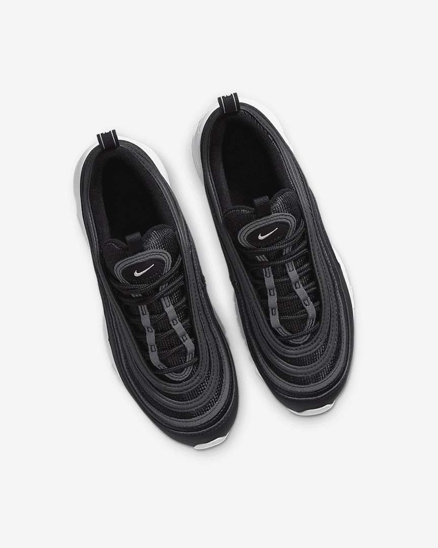 Black / White Nike Air Max 97 Boys' Casual Shoes | CA_3224