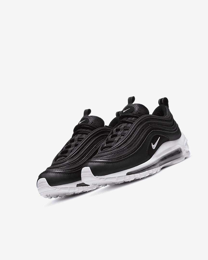 Black / White Nike Air Max 97 Boys' Casual Shoes | CA_3224