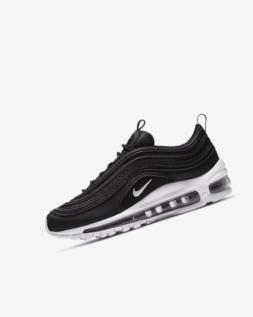 Black / White Nike Air Max 97 Boys\' Casual Shoes | CA_3224