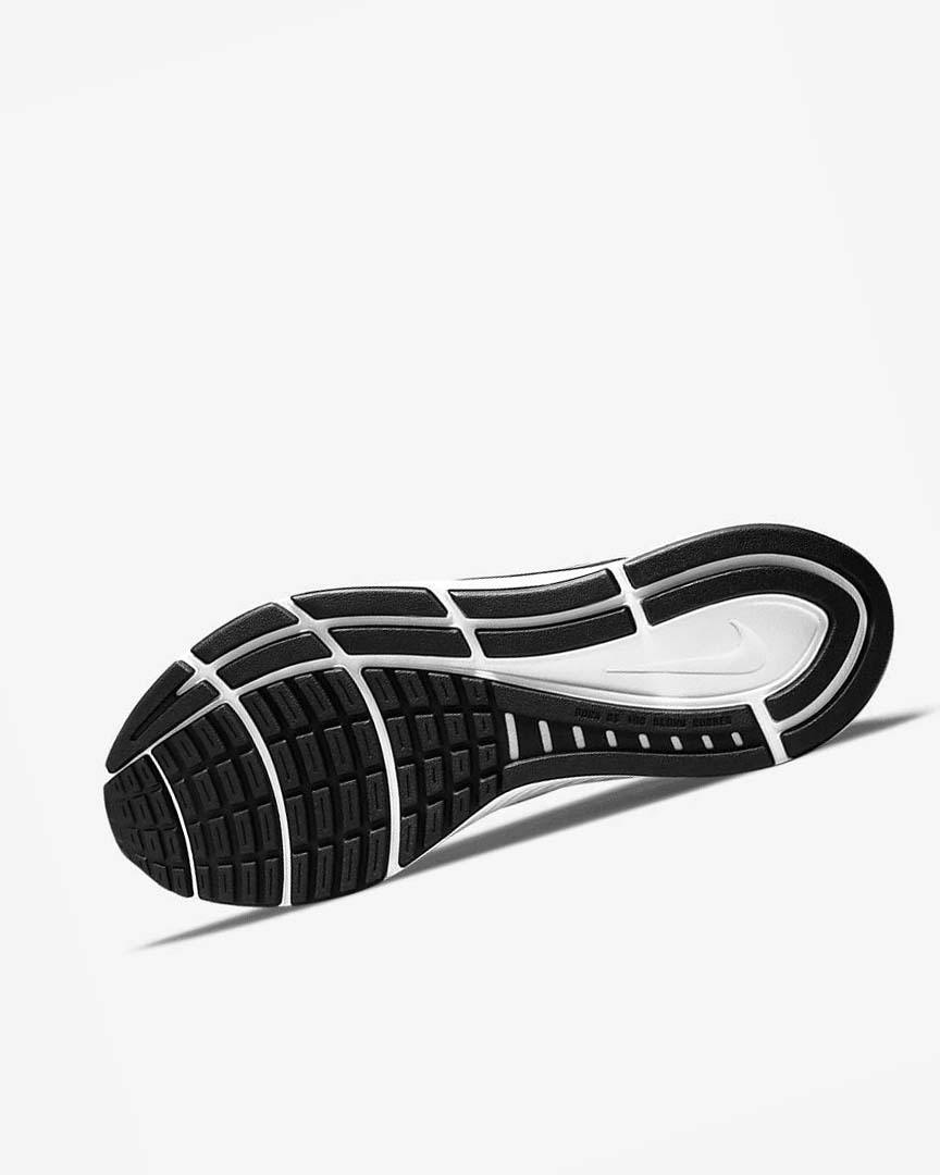 Black / White Nike Air Zoom Structure 24 Men's Running Shoes | CA_2391