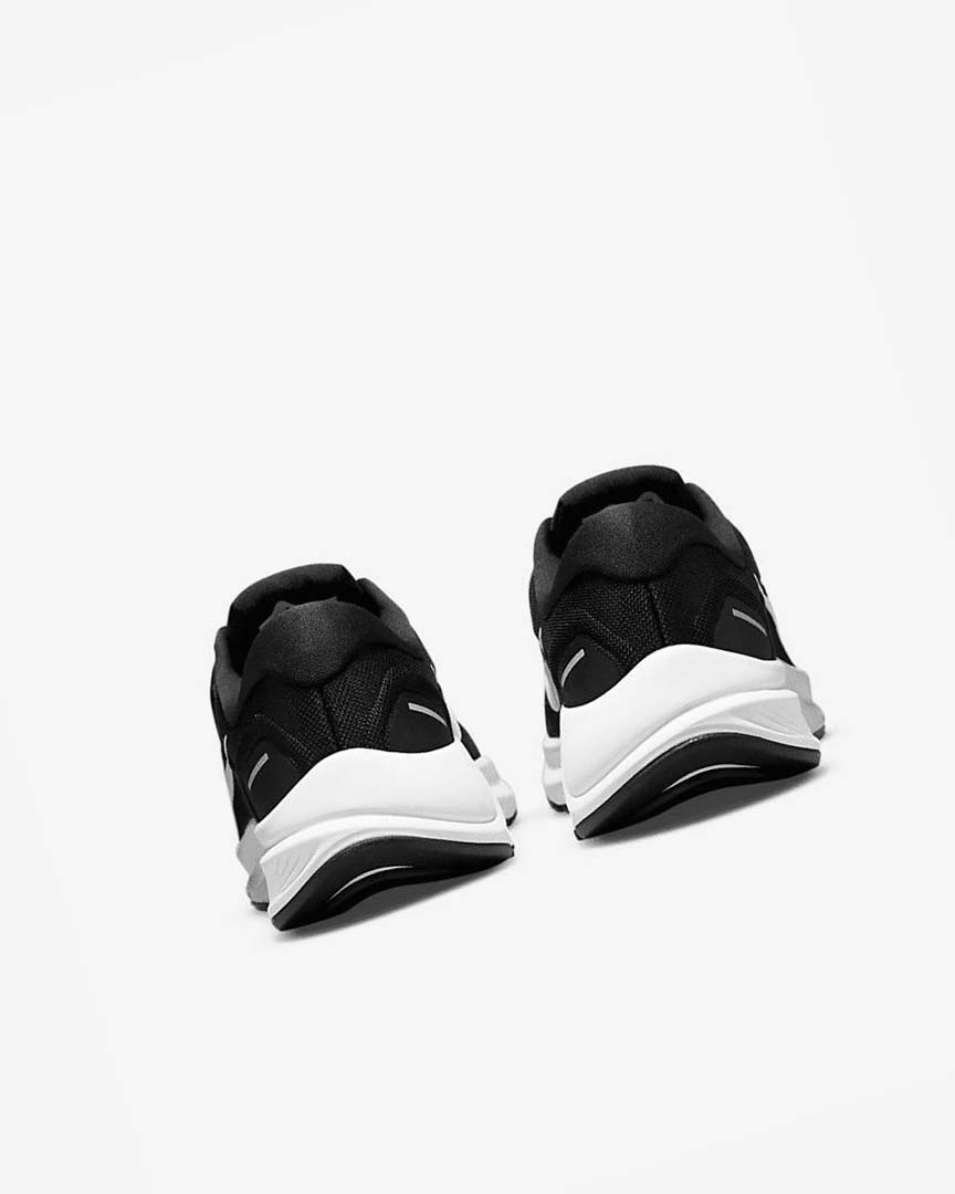 Black / White Nike Air Zoom Structure 24 Men's Running Shoes | CA_2391