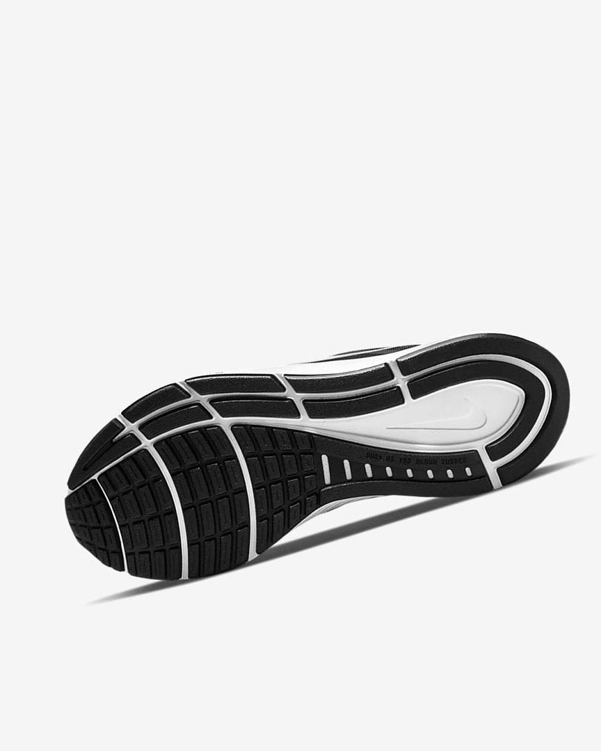 Black / White Nike Air Zoom Structure 24 Women's Running Shoes | CA_2767