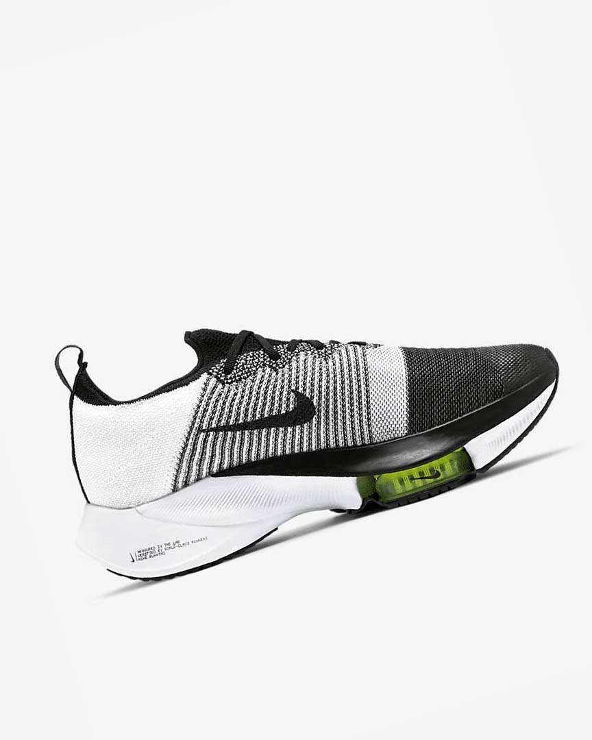 Black / White Nike Air Zoom Tempo NEXT% Men's Running Shoes | CA_2267