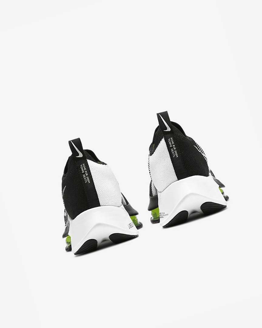 Black / White Nike Air Zoom Tempo NEXT% Men's Running Shoes | CA_2267