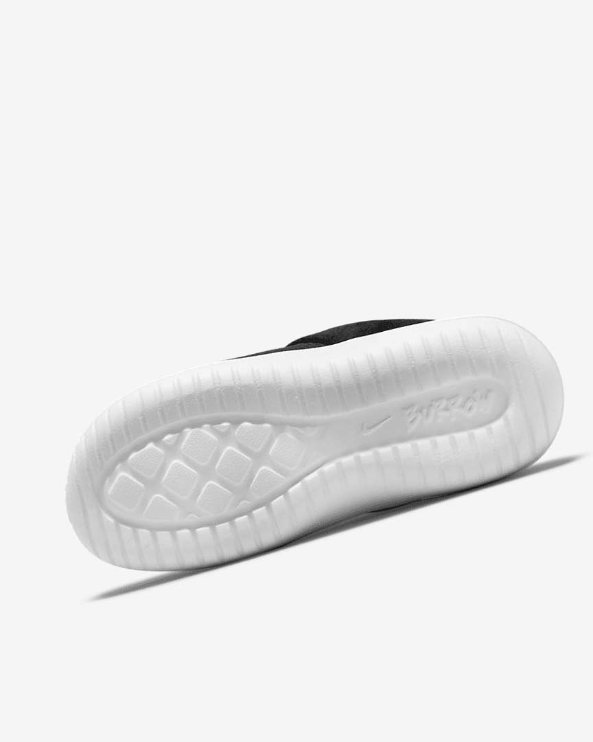 Black / White Nike Burrow Women's Slipper | CA_2995