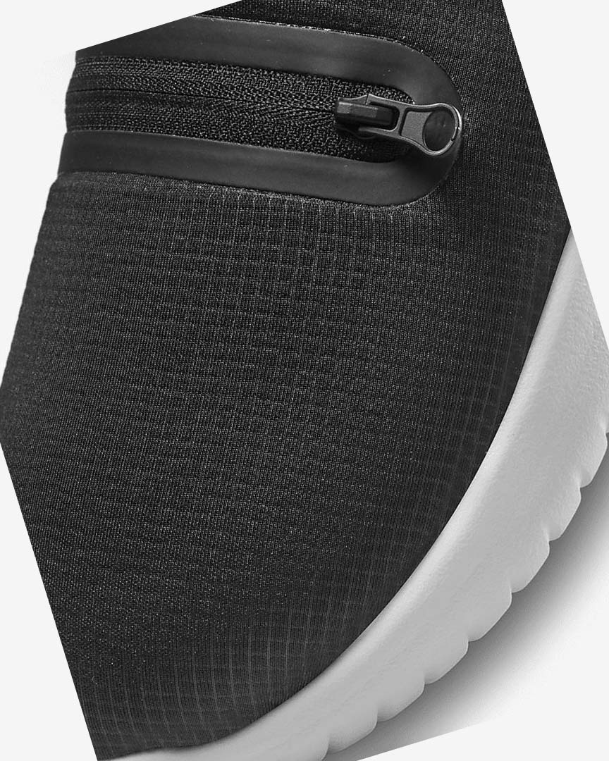 Black / White Nike Burrow Women's Slipper | CA_2995