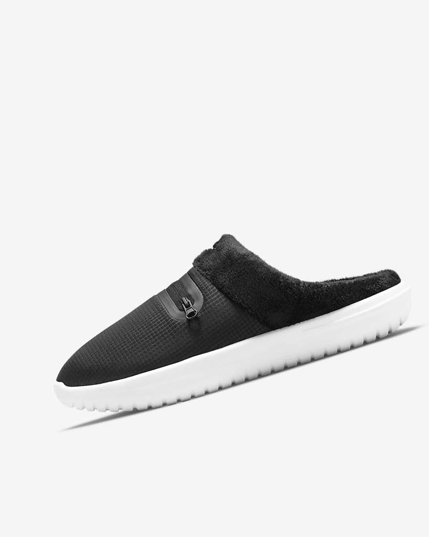 Black / White Nike Burrow Women\'s Slipper | CA_2995