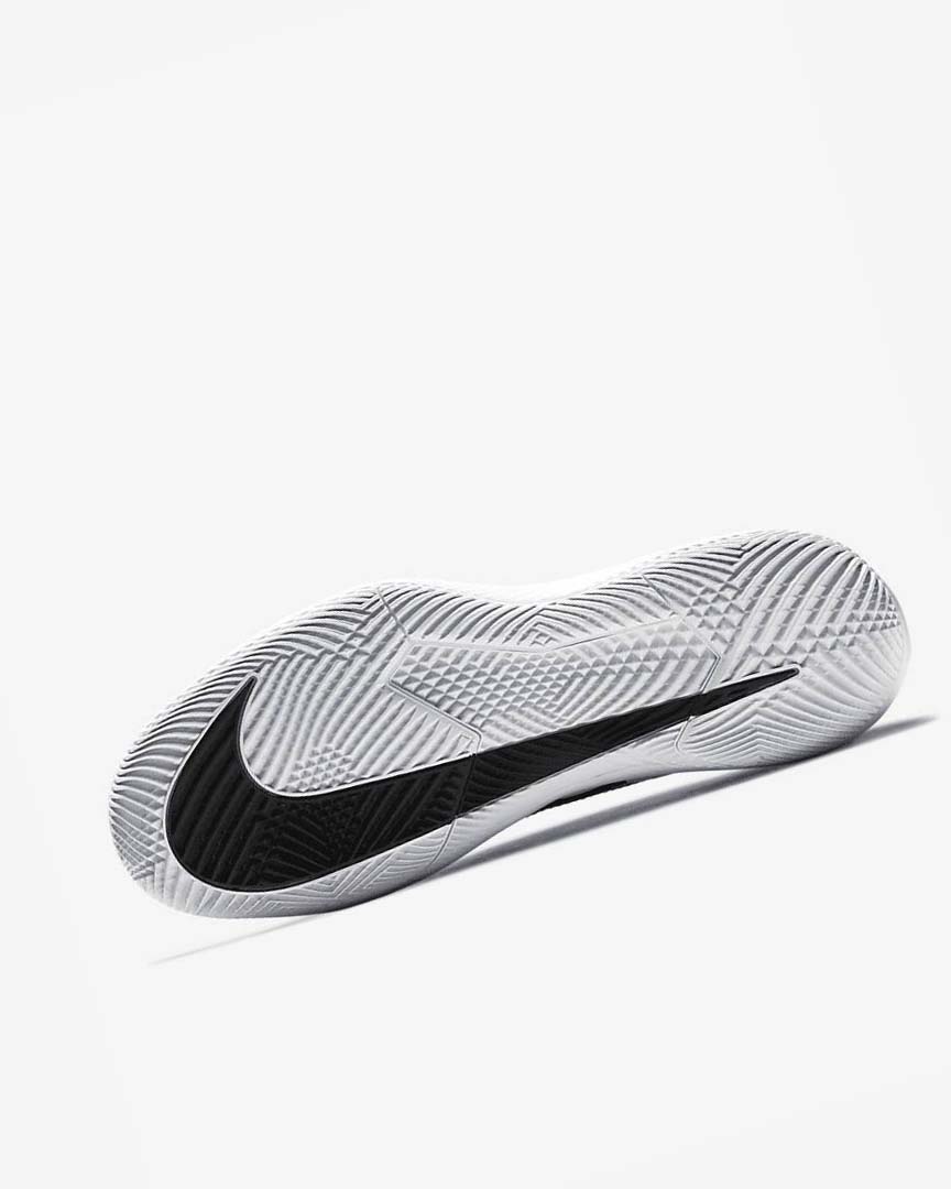 Black / White Nike Court Air Zoom Vapor Pro Men's Tennis Shoes | CA_5188