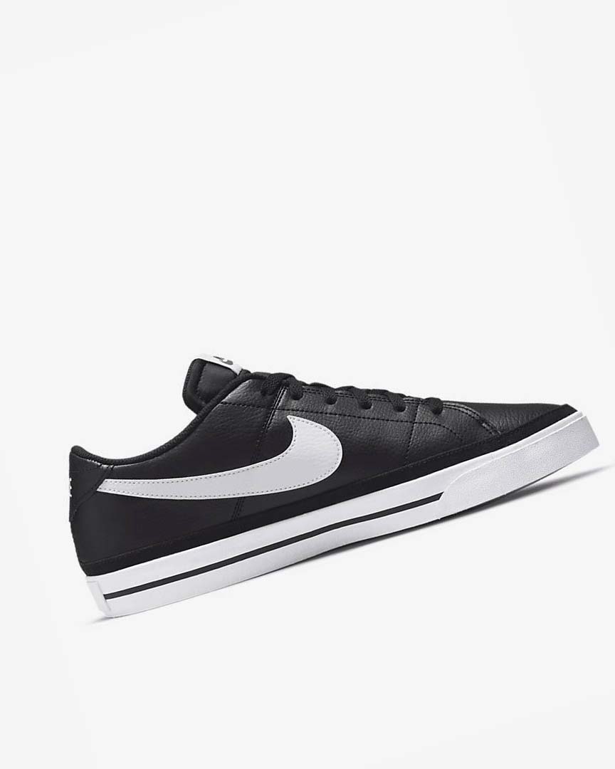 Black / White Nike Court Legacy Men's Sneakers | CA_3189