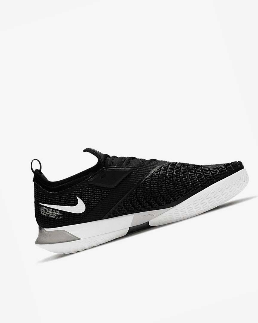 Black / White Nike Court React Vapor NXT Men's Tennis Shoes | CA_5531