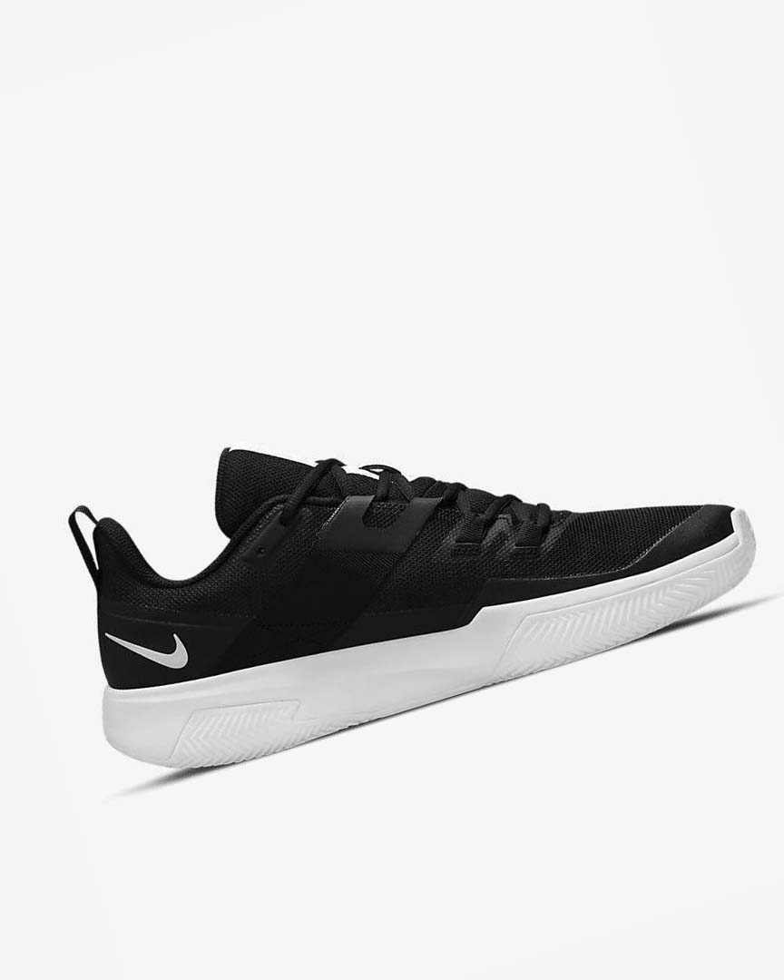 Black / White Nike Court Vapor Lite Men's Tennis Shoes | CA_4578