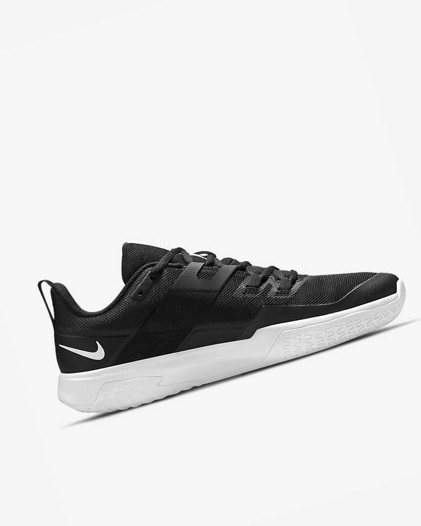 Black / White Nike Court Vapor Lite Men's Tennis Shoes | CA_5190