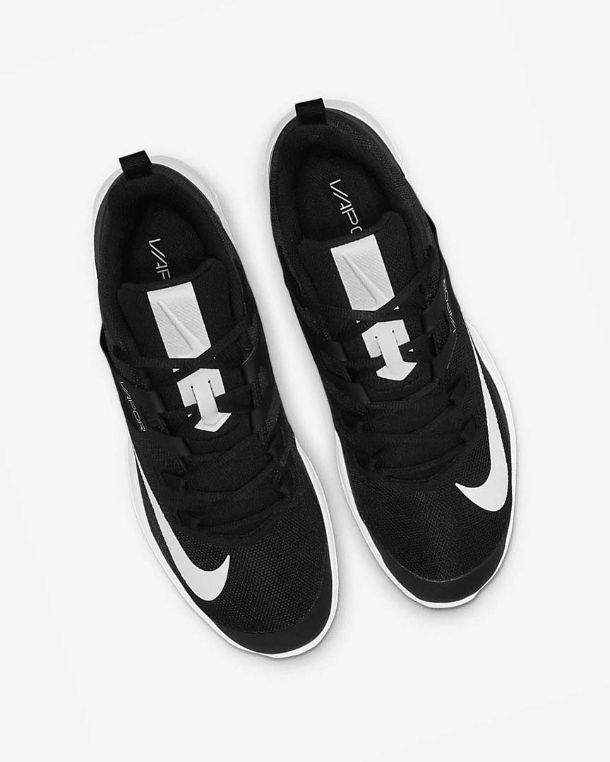 Black / White Nike Court Vapor Lite Men's Tennis Shoes | CA_5190