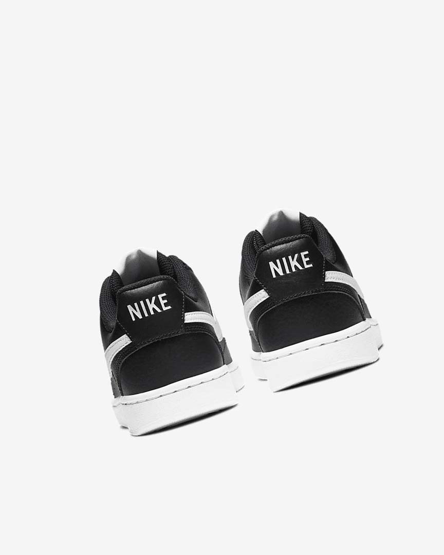 Black / White Nike Court Vision Low Women's Sneakers | CA_2919