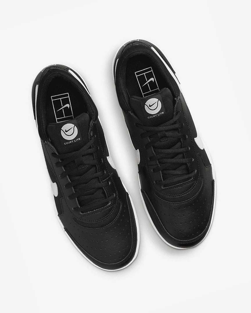 Black / White Nike Court Zoom Lite 3 Men's Tennis Shoes | CA_3027