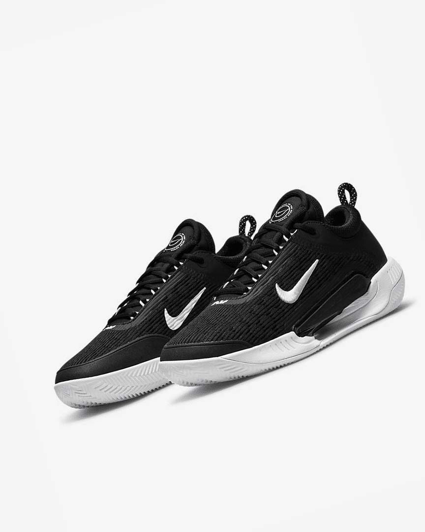 Black / White Nike Court Zoom NXT Men's Tennis Shoes | CA_4558