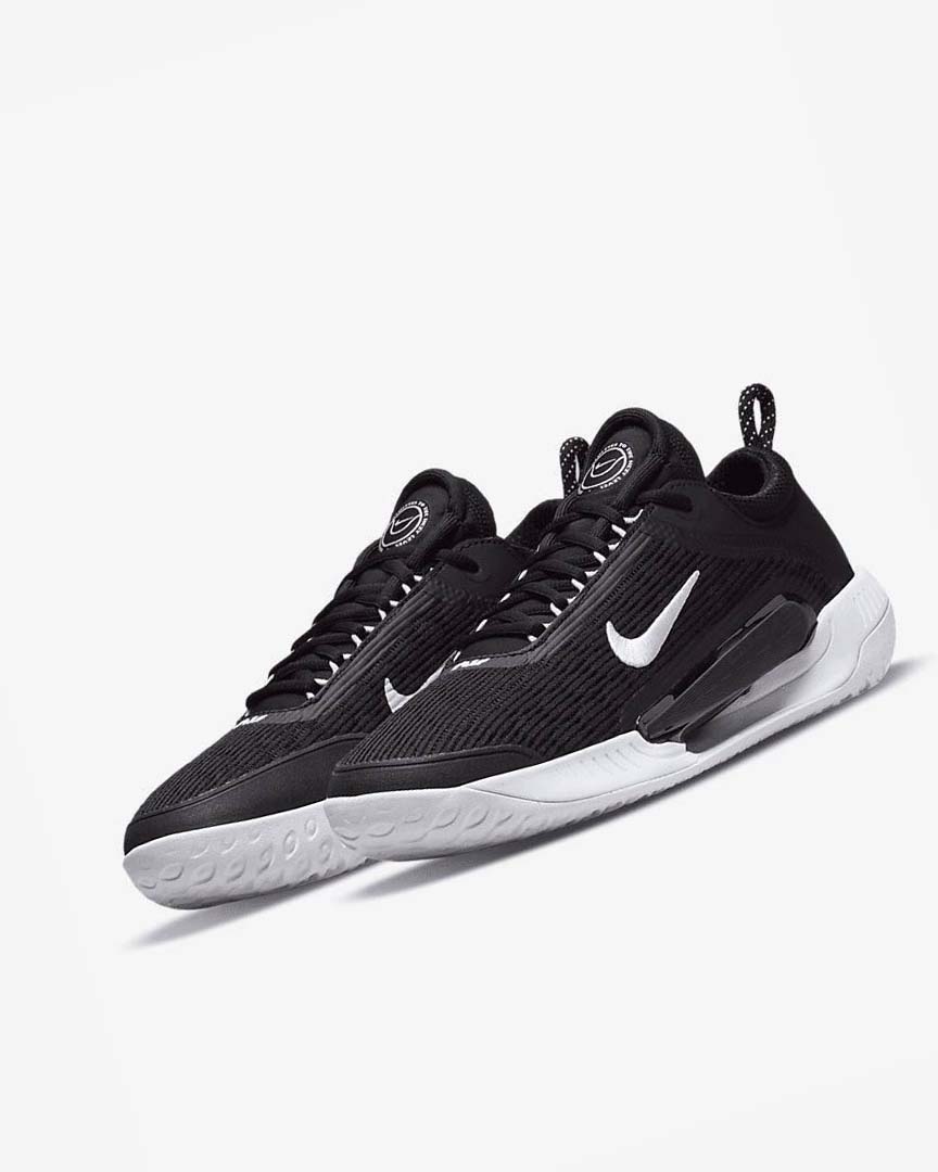 Black / White Nike Court Zoom NXT Men's Tennis Shoes | CA_5406