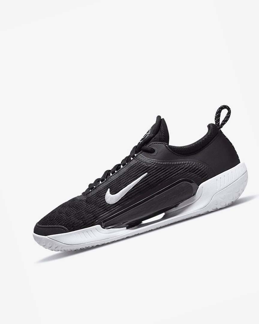 Black / White Nike Court Zoom NXT Men\'s Tennis Shoes | CA_5406