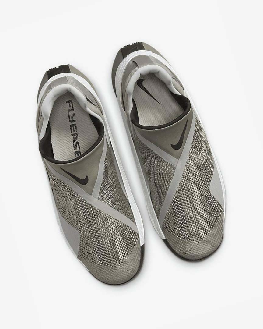 Black / White Nike Go FlyEase Men's Sneakers | CA_4643