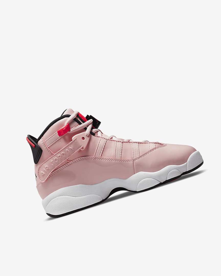 Black / White Nike Jordan 6 Rings Boys' Basketball Shoes | CA_2420
