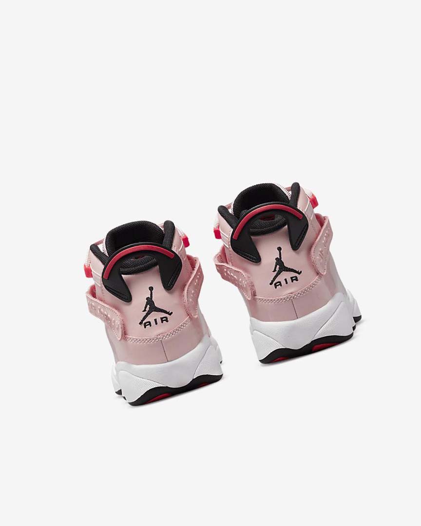 Black / White Nike Jordan 6 Rings Boys' Basketball Shoes | CA_2420