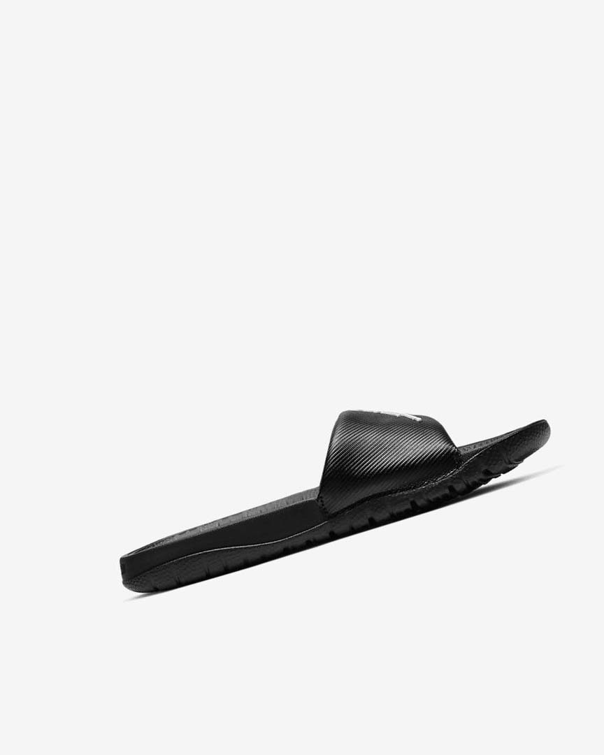 Black / White Nike Jordan Break Boys' Slides | CA_4802
