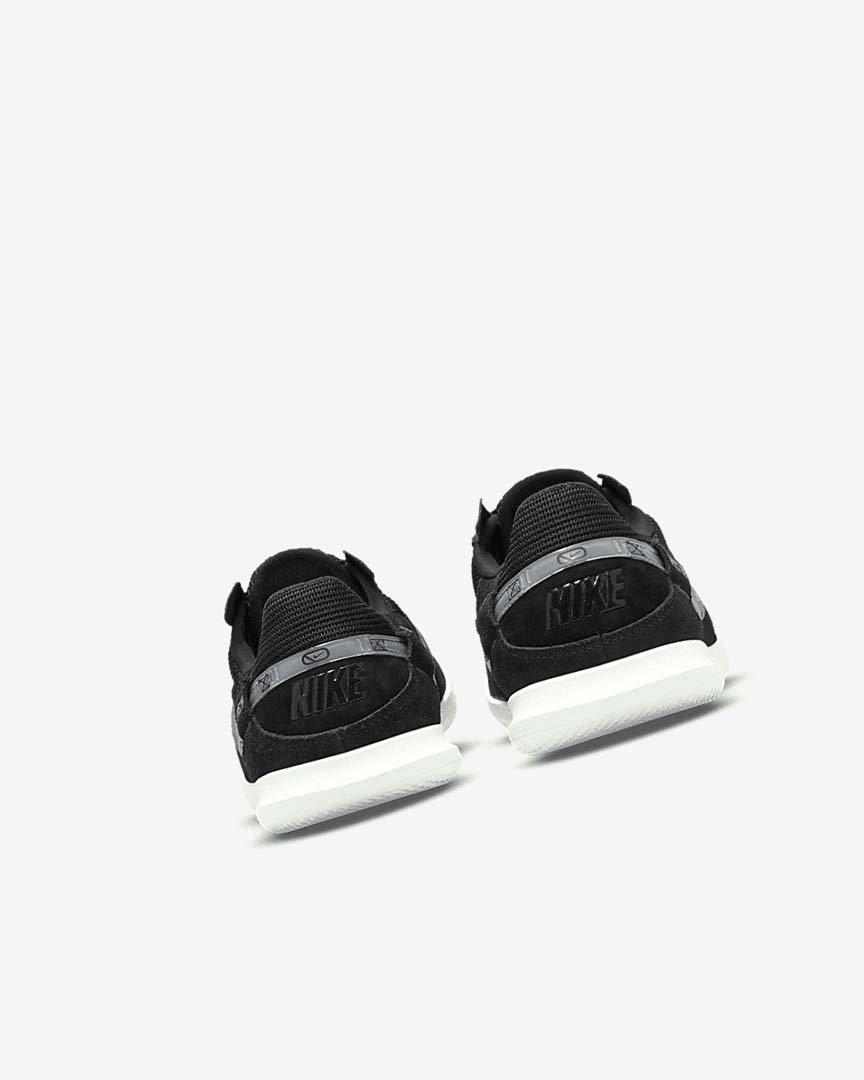 Black / White Nike Jr. Streetgato Girls' Soccer Shoes | CA_3258
