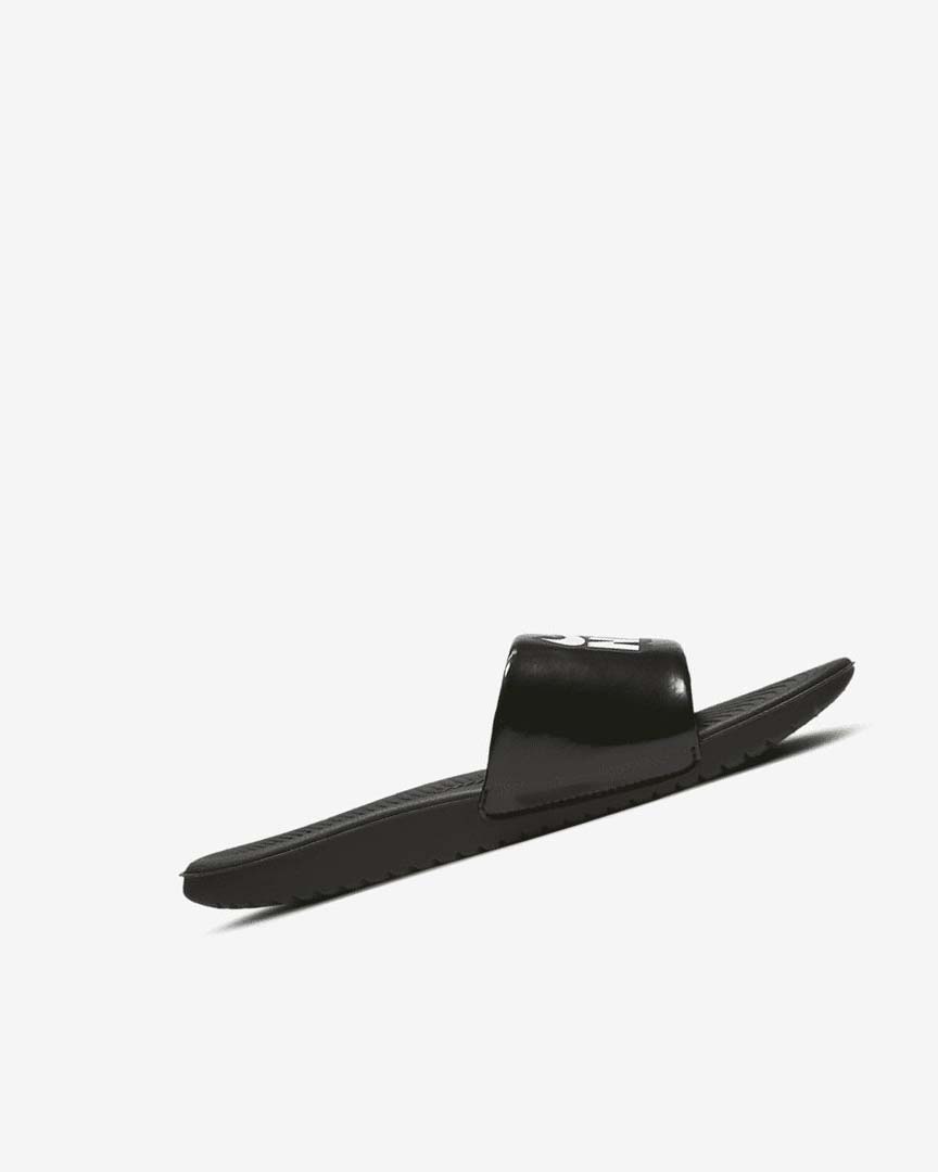 Black / White Nike Kawa Boys' Slides | CA_5379