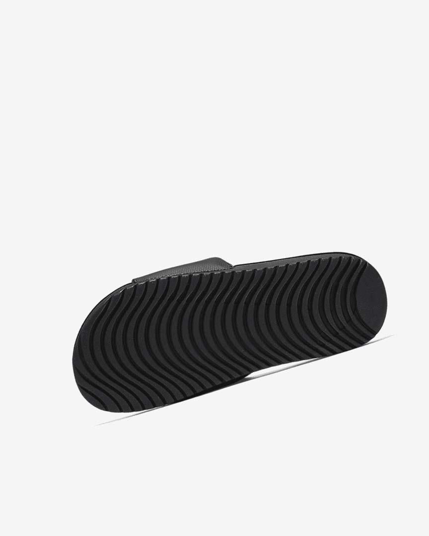 Black / White Nike Kawa Girls' Slides | CA_2626